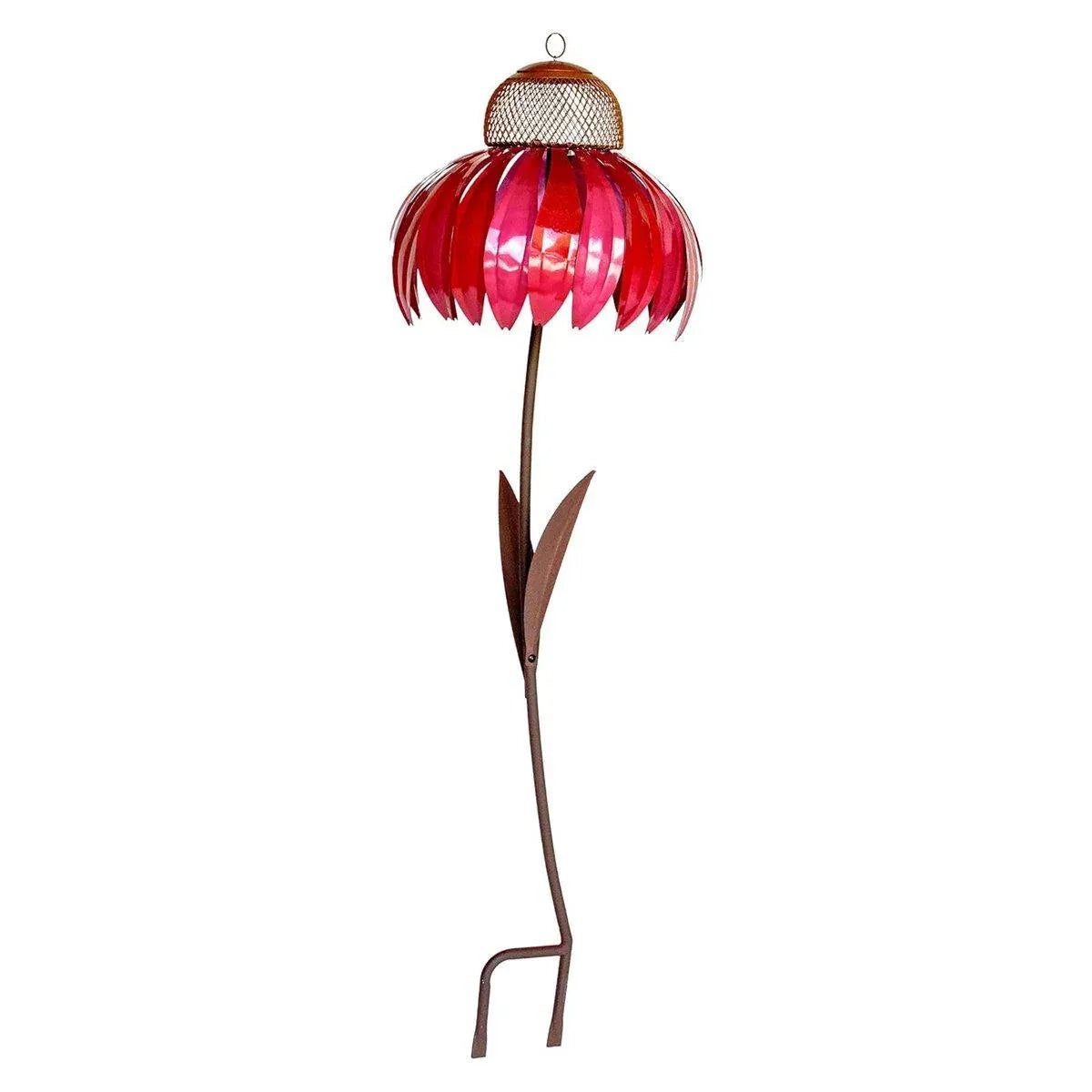 Decorative Metal Flower Garden Bird Feeder Outdoor Hanging Birdseed Feeder