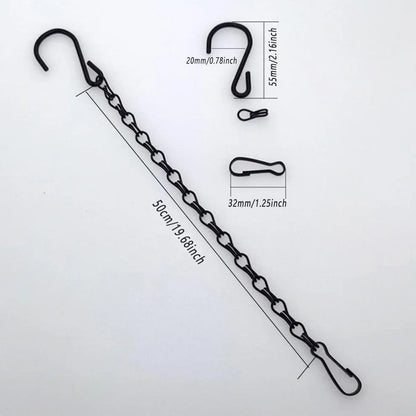 15PCS Metal Hanging Chains for Plants Flower Pot Basket Garden Bird Feeder