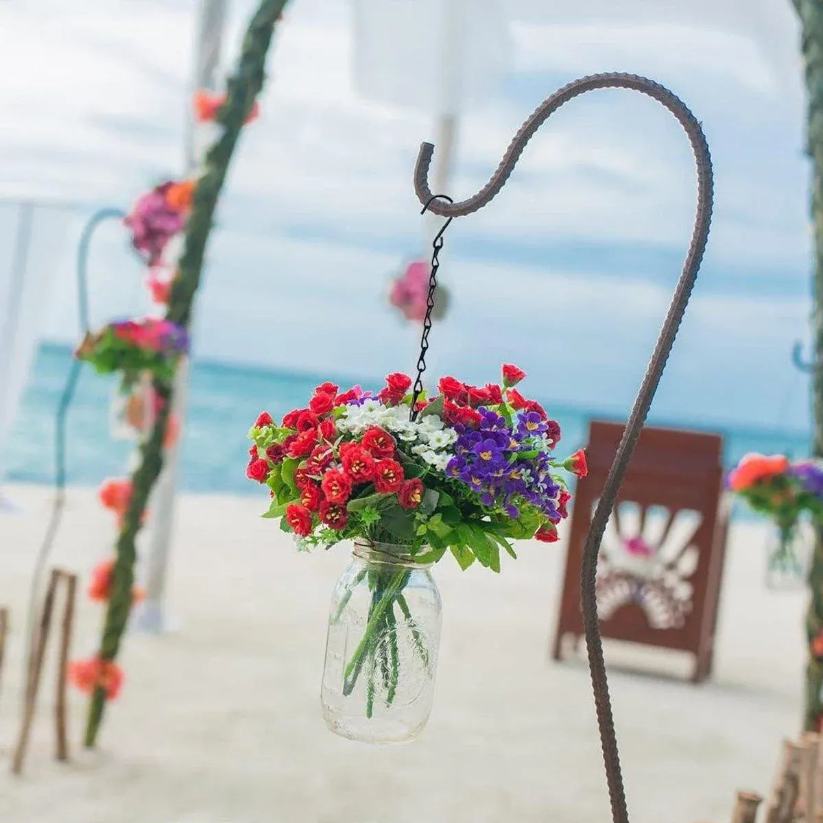 15PCS Metal Hanging Chains for Plants Flower Pot Basket Garden Bird Feeder