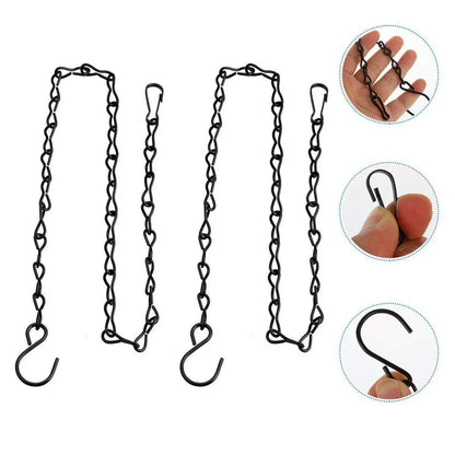 15PCS Metal Hanging Chains for Plants Flower Pot Basket Garden Bird Feeder