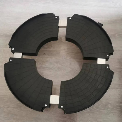 Plastic Round Retractable Plant Pot Tray Stand With Wheels Movable Durable