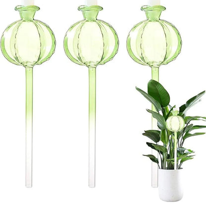 2PCS Automatic Glass Watering Cactus Plant Flower Self Drip Irrigation Tool - Green