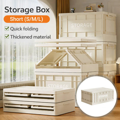 Foldable Large Capacity Household Toy Book Storage Box Space Saving Durable - L