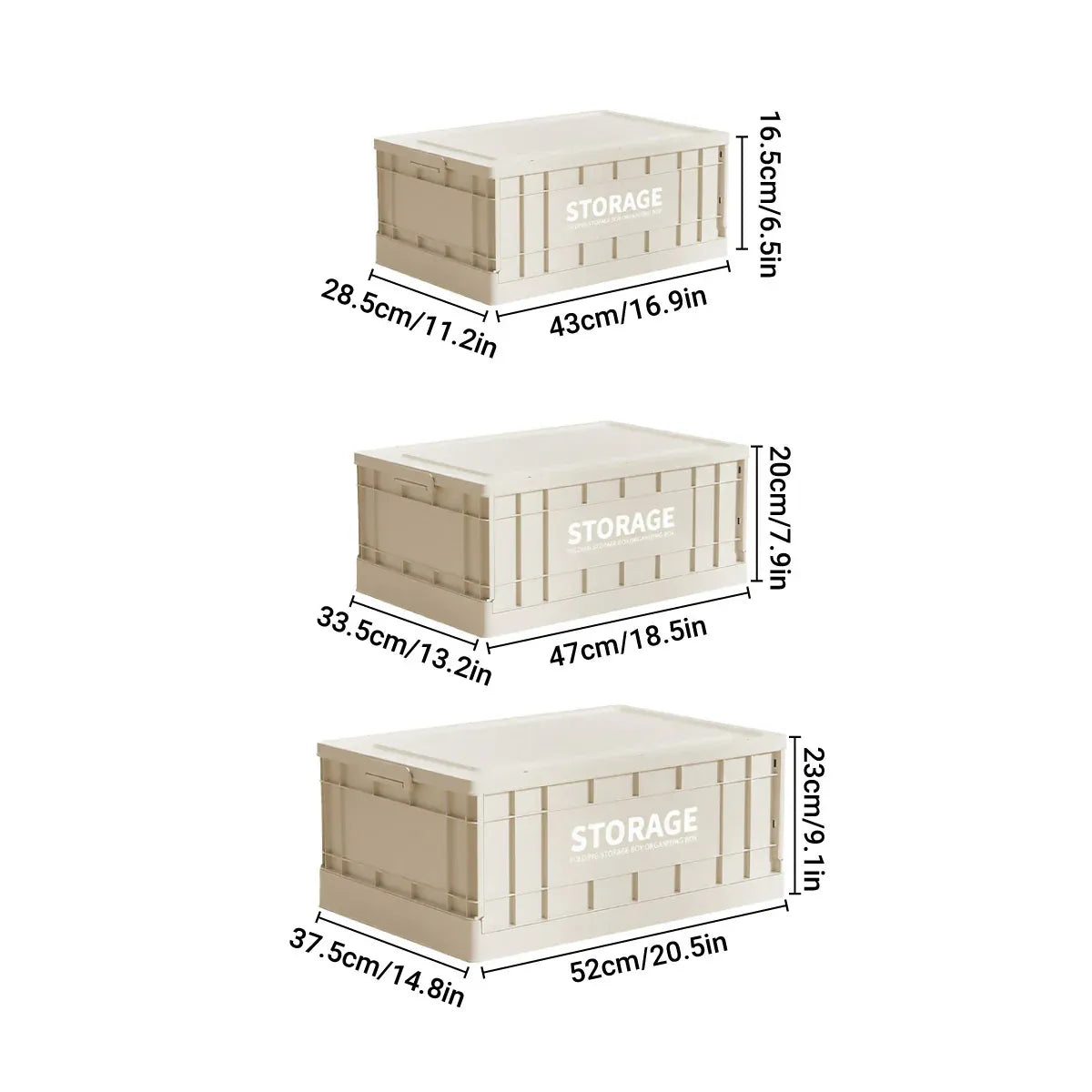 Foldable Large Capacity Household Toy Book Storage Box Space Saving Durable - L