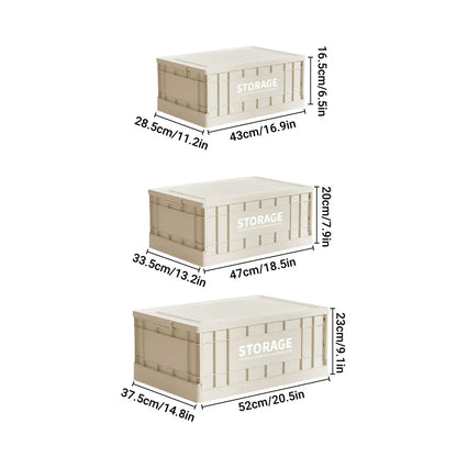 Foldable Large Capacity Household Toy Book Storage Box Space Saving Durable - L