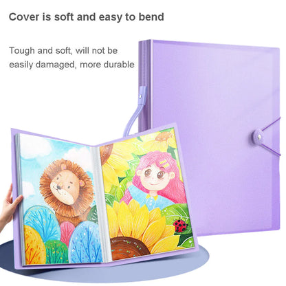 A3 8K Drawing Book Storage Album Artwork Organiser Durable Collection