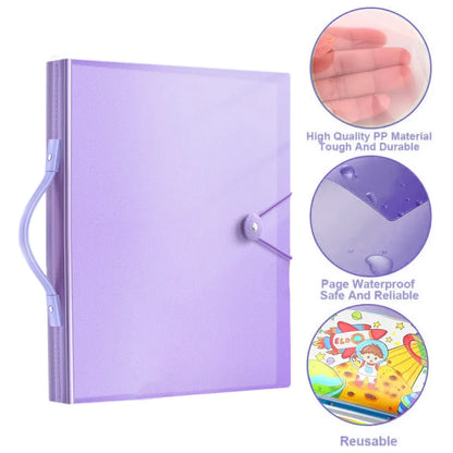 A3 8K Drawing Book Storage Album Artwork Organiser Durable Collection