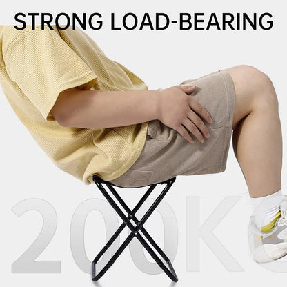 Portable Outdoor Folding Stool Travel Camping Fishing Small Foldable Chair Mat - Extra-Large