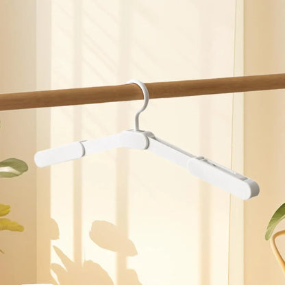 5PCS Portable Foldable Hangers Durable Plastic for Closet Laundry Space Saving - No clothes clip