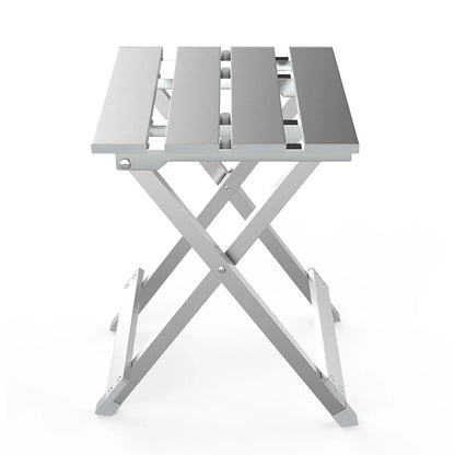 Lightweight Aluminum Alloy Folding Stool Portable for Camping Hiking Fishing