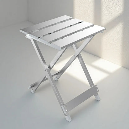 Lightweight Aluminum Alloy Folding Stool Portable for Camping Hiking Fishing