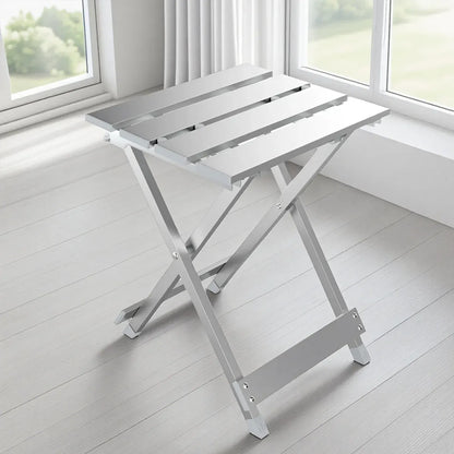 Lightweight Aluminum Alloy Folding Stool Portable for Camping Hiking Fishing