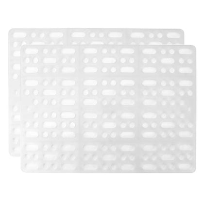 2pcs Rabbit Foot Mat Large Plastic Cage Mat for Guinea Pig Pet Cage Accessories - White