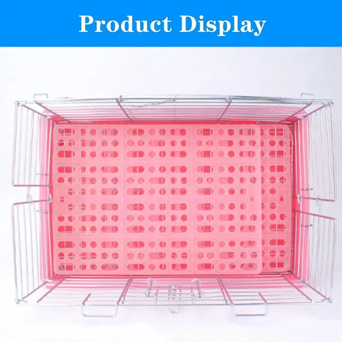 2pcs Rabbit Foot Mat Large Plastic Cage Mat for Guinea Pig Pet Cage Accessories - White