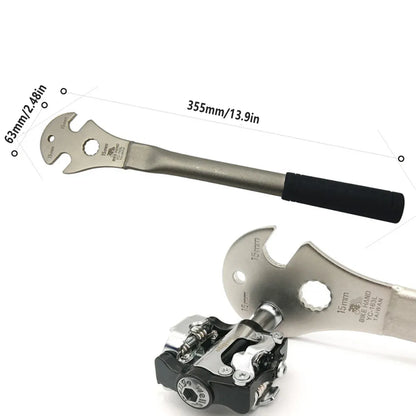 Bike Pedal Wrench Extended Handle Road Mountain Bicycle Repair Removal Tool Use
