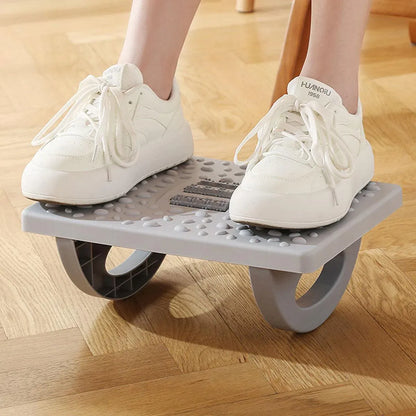 Foot Rest Stool Office Computer Desk Footrest Comfort with Massage Point Household - White