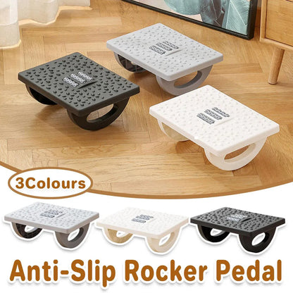 Foot Rest Stool Office Computer Desk Footrest Comfort with Massage Point Household - White