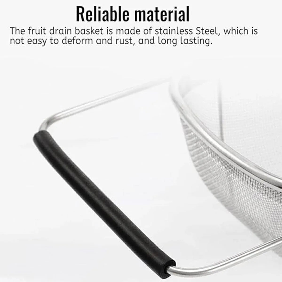 Stainless Steel Telescopic Sink Basket Multi Purpose Fruit Vegetable Strainer