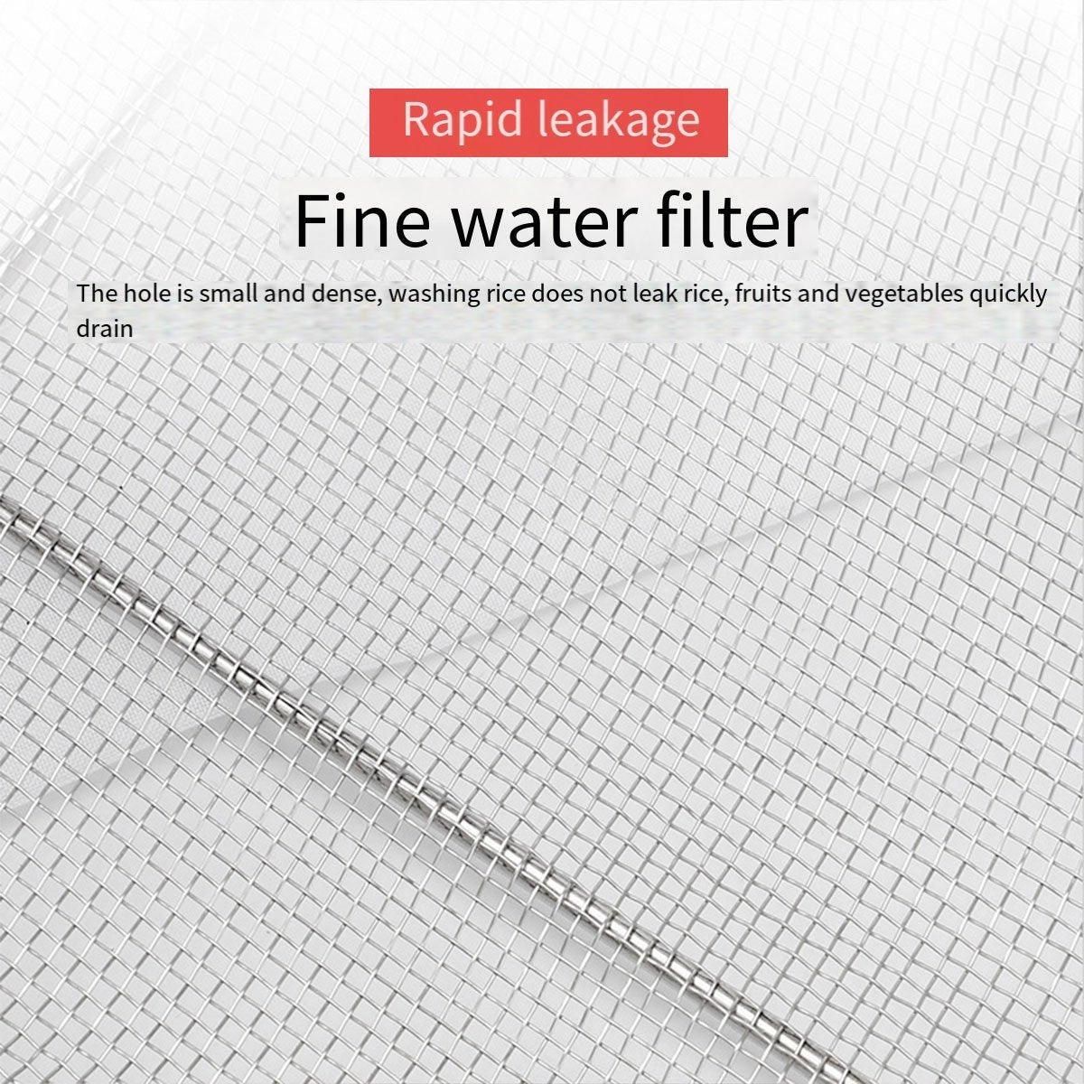 Stainless Steel Telescopic Sink Basket Multi Purpose Fruit Vegetable Strainer
