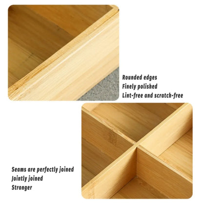 Bamboo Wood 9 Grid Food Plate Serving Tray for Hotel BBQ Hot Pot Home Party