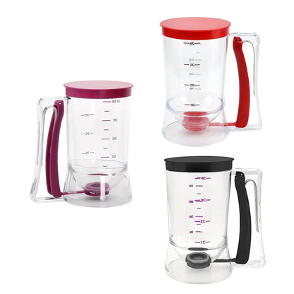 Batter Dispenser Measuring Cup Funnel Cake Cupcake Pancake Baking Tool - Black