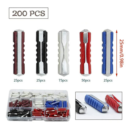 200PCS Automotive Torpedo Fuse Set Boxed for Vehicle Auto Electrical Protection