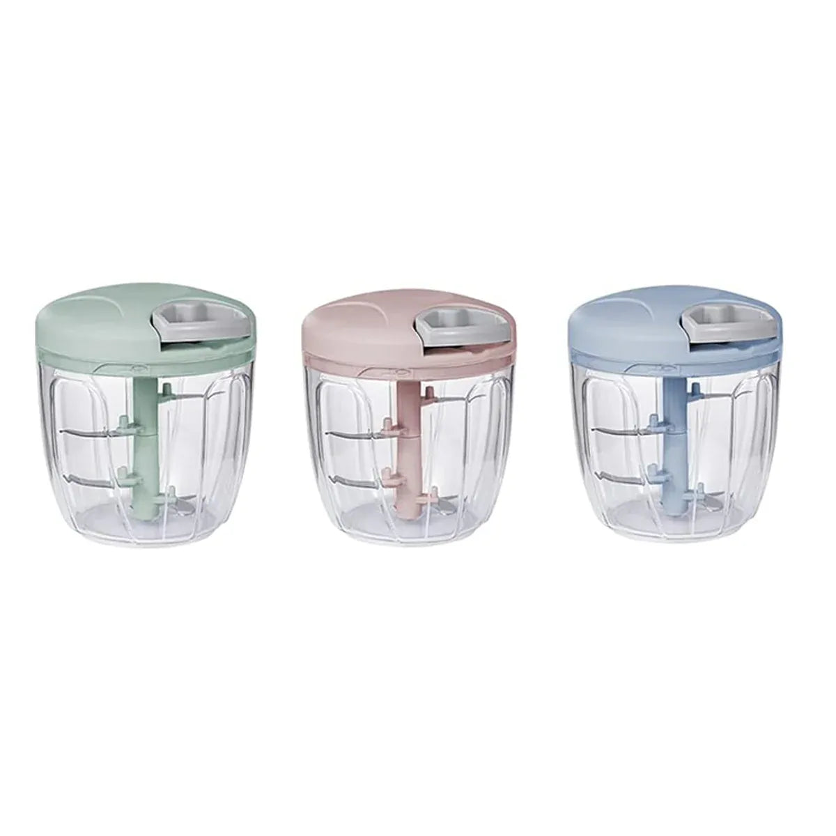 900ml Manual Meat Mincer Garlic Chopper Rotate Garlic Press Crusher Meat Grinder - Green
