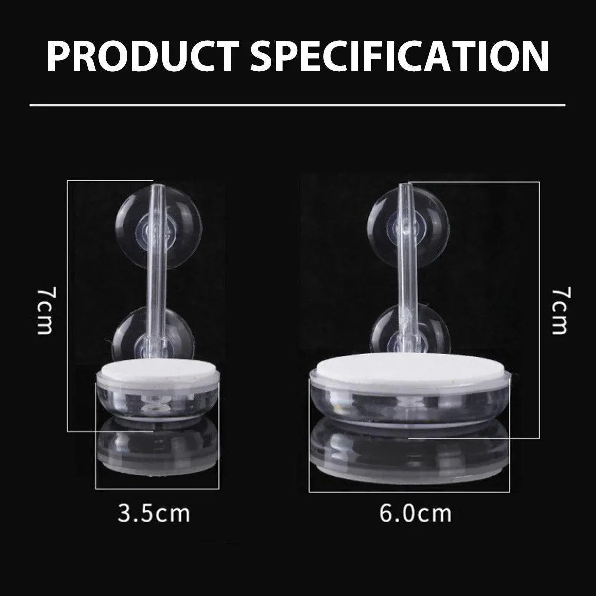 Quiet Bubble Stone Aerator Head Fish Tank Oxygen Pump Nano Air Disc Atomizer - Diameter 35MM