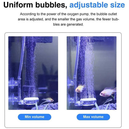 Quiet Bubble Stone Aerator Head Fish Tank Oxygen Pump Nano Air Disc Atomizer - Diameter 35MM