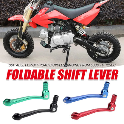 Foldable Gear Shift Lever Replacement for 50-250cc Pit Dirt Bike Off Road Motorcycle - Green