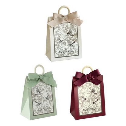 50PCS Gift Bags 3 Colours Aesthetic French Forest Theme Party Packing Bags - Green