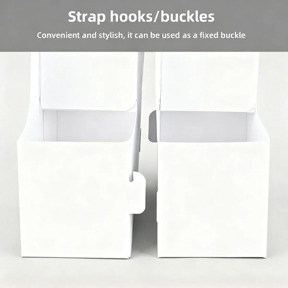 50PCS Handheld Double Cup Holder Sturdy Portable for Coffee Beverages Takeaway - White