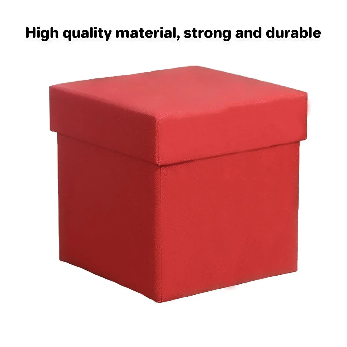 Square Gift Boxes 8pcs Empty Packaging Boxes for Favour Party Wedding Storage - Black-20x16.5cm