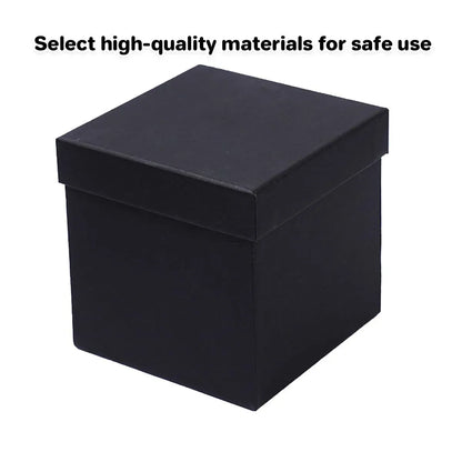 Square Gift Boxes 8pcs Empty Packaging Boxes for Favour Party Wedding Storage - Black-20x16.5cm