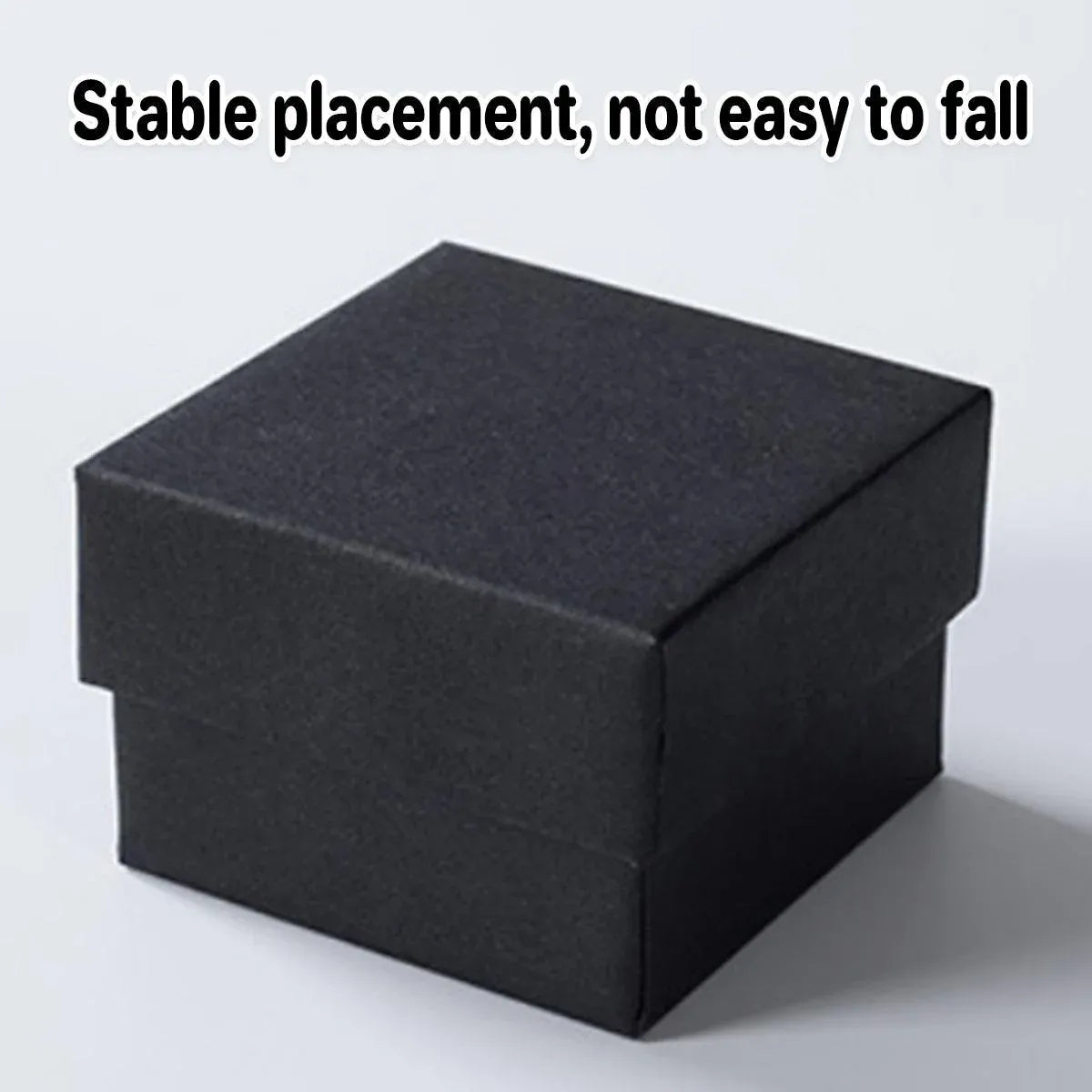 Square Gift Boxes 8pcs Empty Packaging Boxes for Favour Party Wedding Storage - Black-20x16.5cm