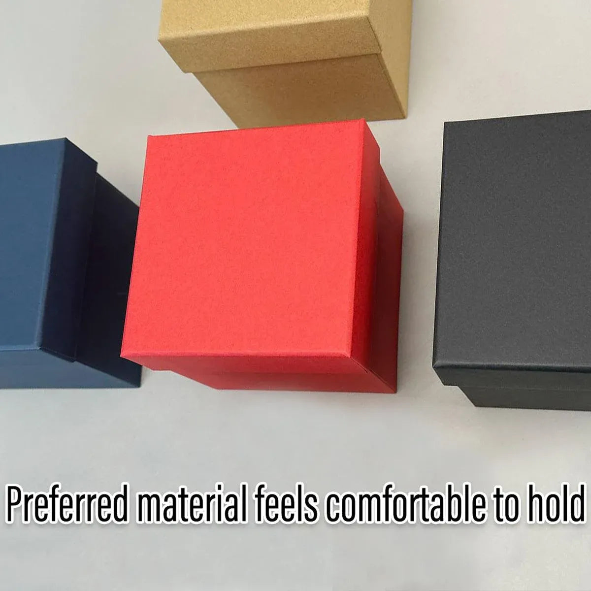 Square Gift Boxes 8pcs Empty Packaging Boxes for Favour Party Wedding Storage - Black-20x16.5cm