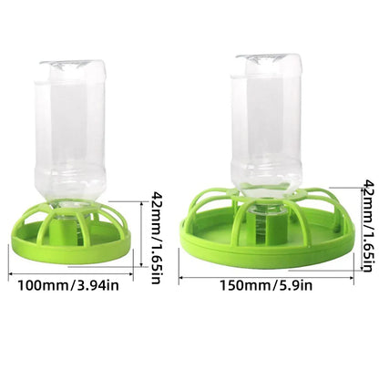 Reptile Water Bowl with Bottle for Lizard Gecko Snake Inverted Bottle Dispenser - Purple Platform L