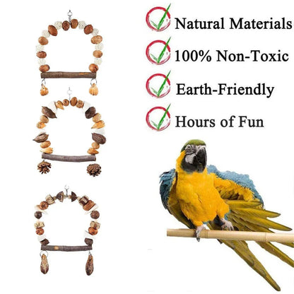 Parrot Chew Toy For Training Climbing Grinding Teeth Relief Durable Bird Toy - Pineapple Fruit