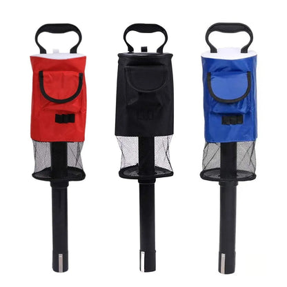 Golf Mesh Ball Pickup Tube Golf Accessories Portable Golf Ball Retriever Tool - Blue