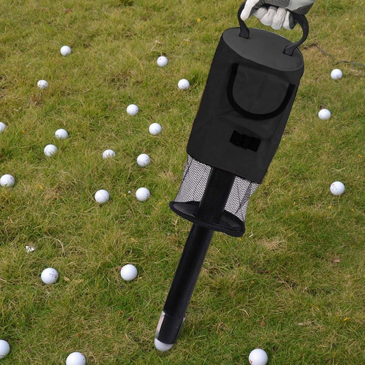 Golf Mesh Ball Pickup Tube Golf Accessories Portable Golf Ball Retriever Tool - Blue