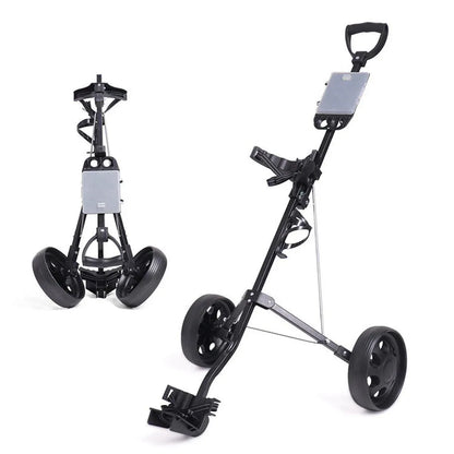 Foldable Aluminum Golf Push Pull Trolley Cart Lightweight Buggy for Easy Transport