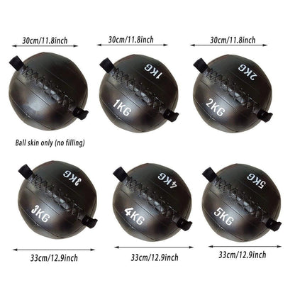 Non-Elastic Soft Squat Wall Ball for Solid Gravity and Balance Training Workouts - 4kg