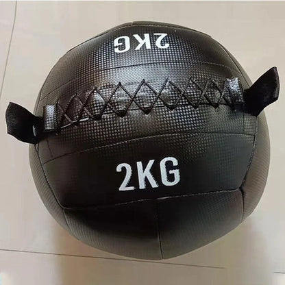Non-Elastic Soft Squat Wall Ball for Solid Gravity and Balance Training Workouts - 4kg