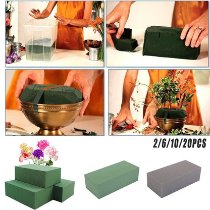 Floral Foam Blocks for Dry Wet Artificial Flower Arrangements Florist Supplies - Dry 2PCS