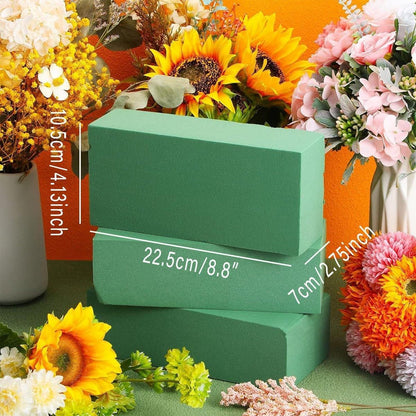 Floral Foam Blocks for Dry Wet Artificial Flower Arrangements Florist Supplies - Dry 2PCS