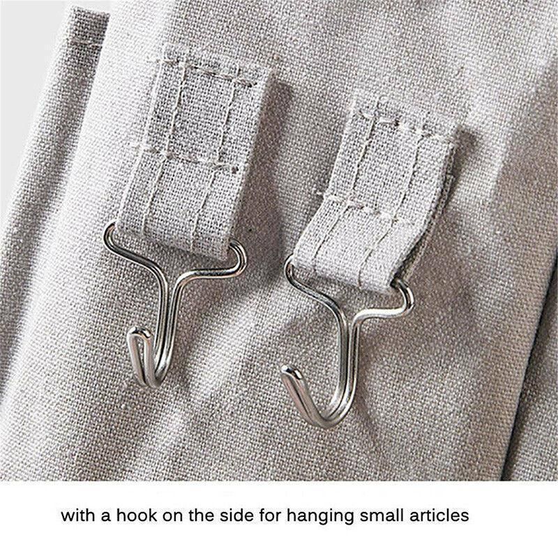 Hanging Bedside Storage Caddy with Pockets for Bunk Bed Dorm Couch Organizing - Grey Triangle