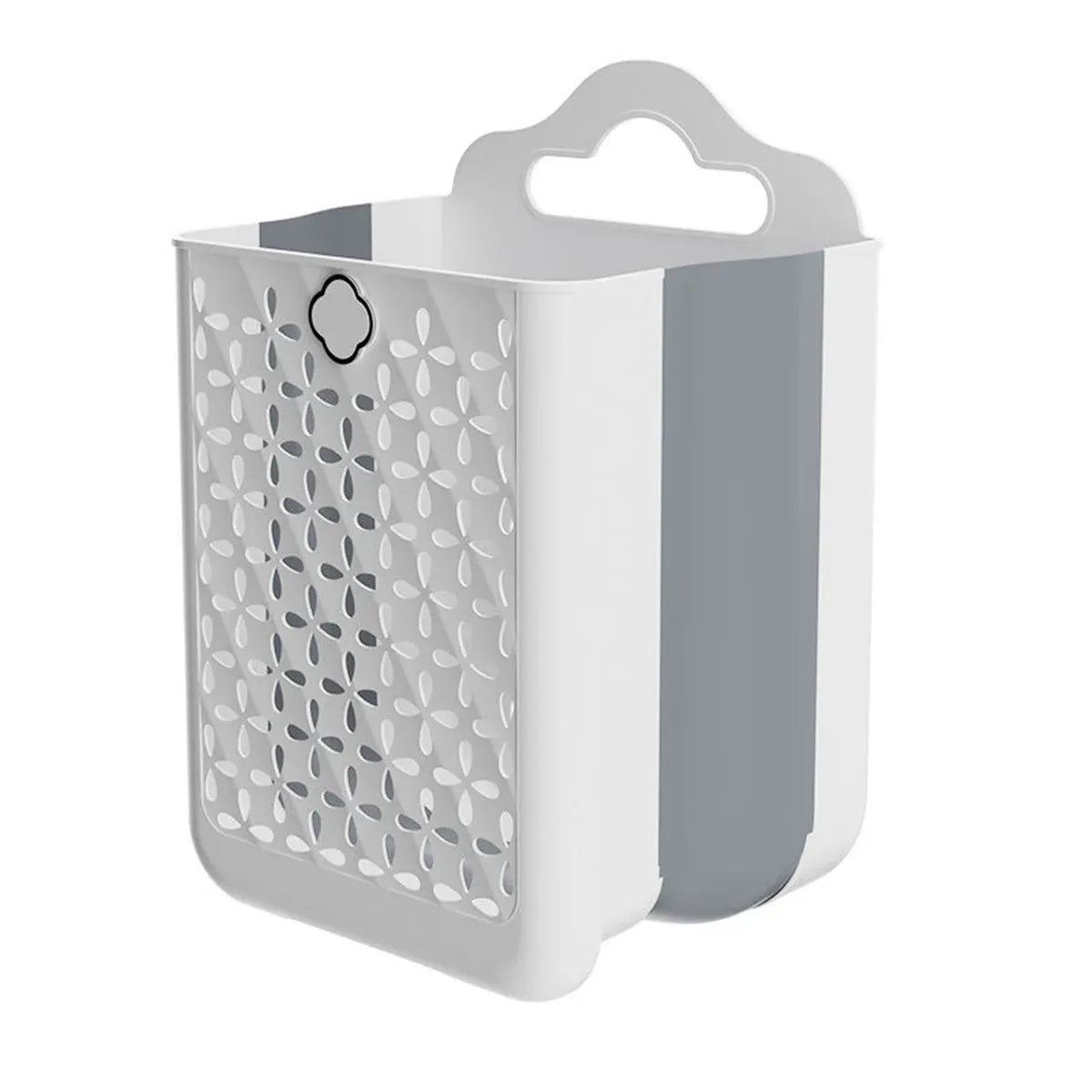 Household Foldable Dirty Clothes Basket Wall Mounted for Bathroom Storage