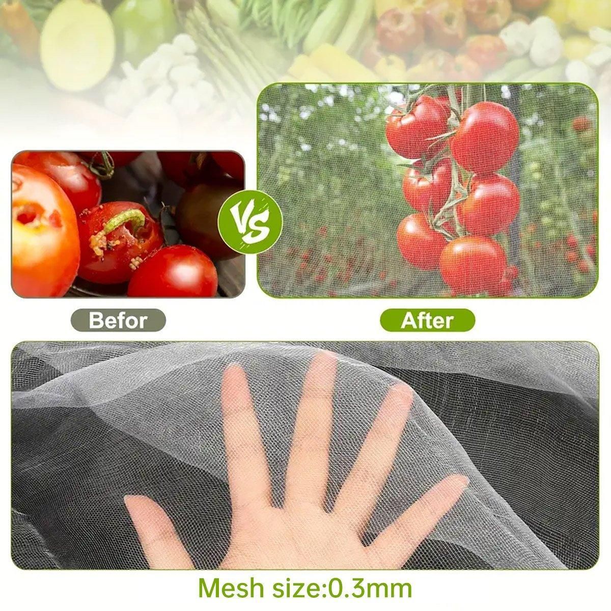 Agricultural Insect-proof Greenhouse Net for Fruit Vegetable Plant Protection - 250CMx5M