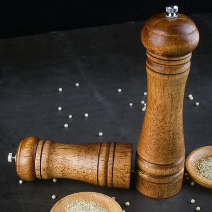 Wooden Pepper Grinder Pepper Mill Set Manual Home Salt Pepper Powder Bottle ﻿ - 5inch