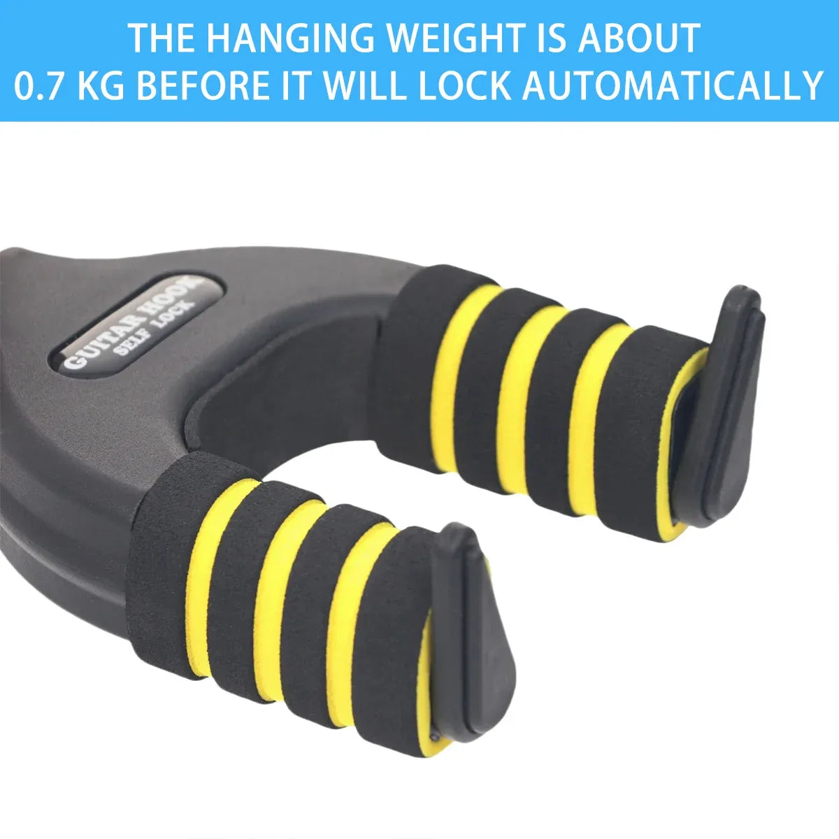 Guitar Stand Self Locking Hook Wall Mounted Hanger Guitar Hook Heavy Duty Holder